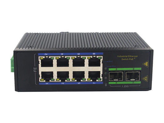 8 haven 10Base-t 3W IP40 Industriële Ethernet Schakelaar MSG1208F