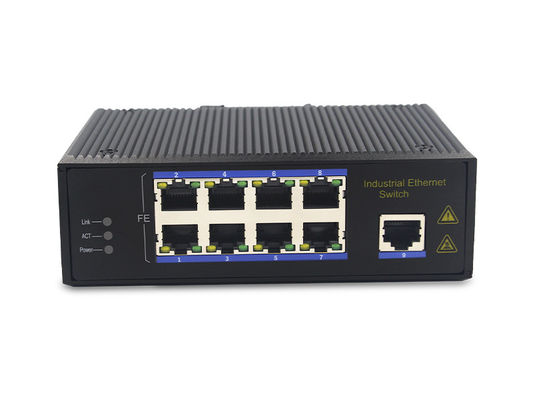 9 havens 100Base-TX 100M de Schakelaar IP40 MSE1009P van 3W PoE Ethernet