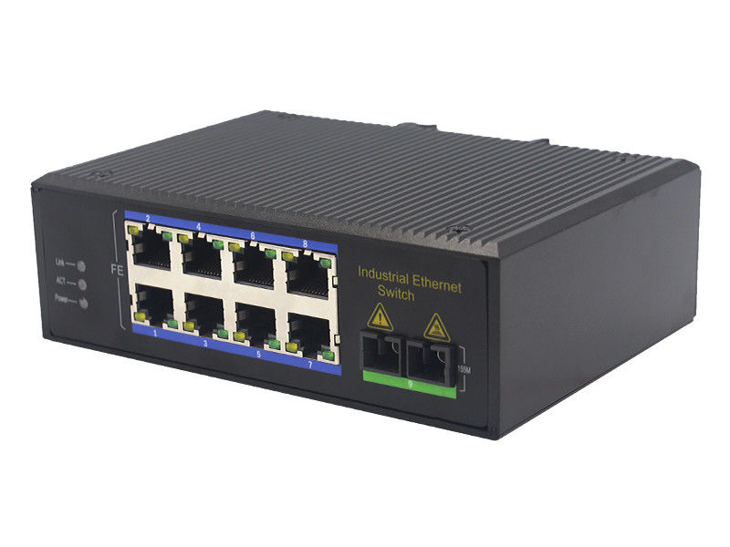 de Schakelaarmse1108 8 Haven van 10Base-t 100M Fiber Optic Ethernet