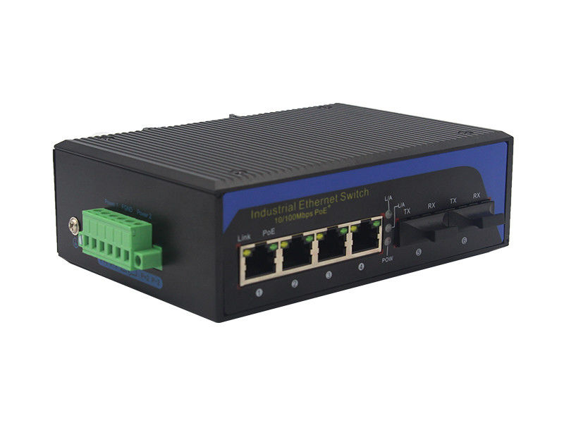 100M 2 Haven 100Base-x Industriële Ethernet-Schakelaar MSE1204