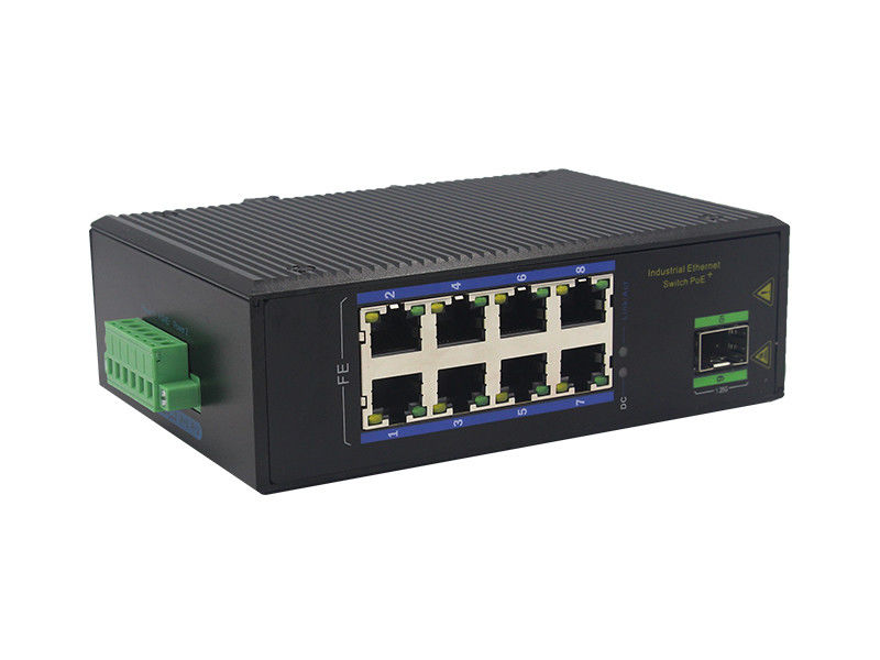 8 Schakelaar MSG1108F van Ethernet van de haven3w IP40 Vezel 100Base-TX de Optische