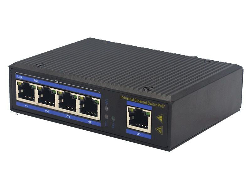 4 neerstraalverbindingsip40 100Base-TX PoE Gigabit Ethernet Schakelaar MSG1005P